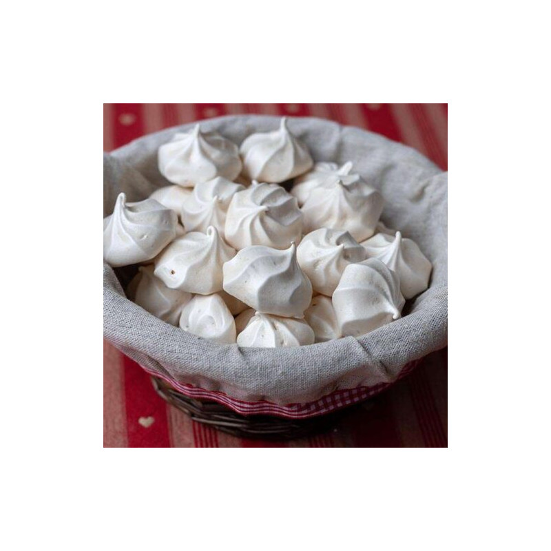 Panier de petites meringue artisanal